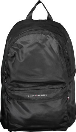 Tommy Hilfiger Zwarte heren rugzak met laptopvak - Heren - Rugzakken - Zwart - ONE Size - Polyester - Tassen