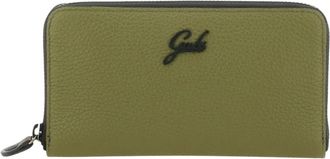 Gabs Zwarte leren portemonnee met ritssluiting kaartsleuf - Dames - Portefeuilles - Groen - ONE Size - Leer - Accessoires