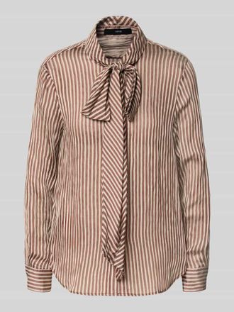 Mango Regular Fit Schluppenbluse Modell CORBAT in Mittelbraun, Gr&ouml;&szlig;e XL