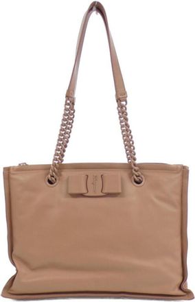 Ferragamo Leather Handbag (Pre-Owned)