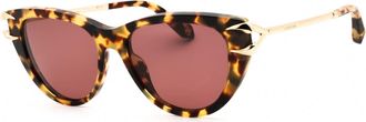Roberto Cavalli SRC031 0777 Matte Yellow Havana/Mauve