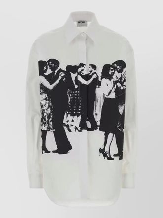 Moschino stretch poplin shirt
