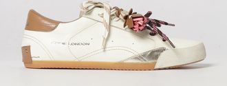 Crime London Sneakers basse Sneakerina in pelle con design bicolore e logo laminato