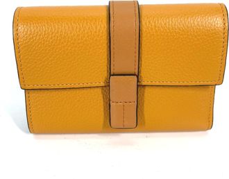 Loewe Yellow Leather Wallet (Tri-Fold) (Pre-Owned)