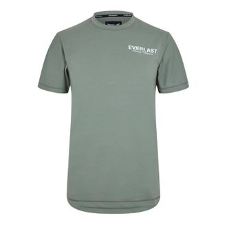 Everlast Heren-trainings-T-shirt met logo en ronde hals (Khaki)