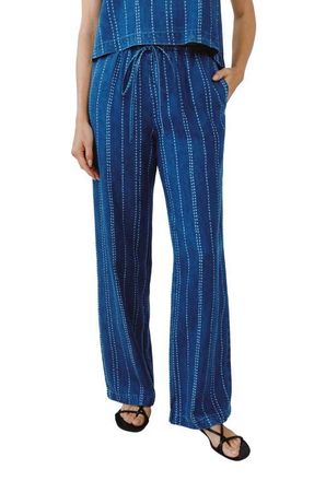 Bella Dahl Indigo Stripe Drawstring Tencel Pants at Nordstrom, Size X-Small
