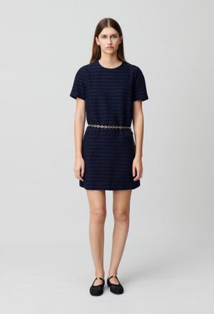 Claudie Pierlot Robe courte droite rayures