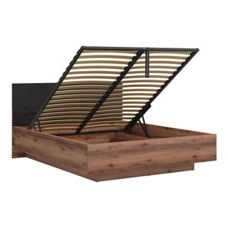 Petits Meubles Cama canap&eacute; 160x200 con somier paneles de madera revestidos