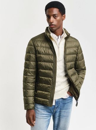 GANT Mens Light Down Jacket - Green - Size: Regular/36