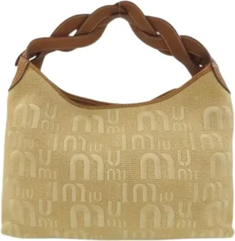 Miu Miu Pre-owned Shoulder Bags, female, Brown, Size: ONE SIZE Pre-owned Shoulder Bag