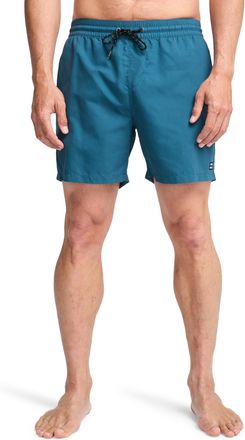 Billabong Badeshorts BILLABONG ALL DAY LB, Herren, Gr. XXL, N-Gr, real teal, Obermaterial: 100% Polyester, Badehosen Badeshorts, sportlicher Stil, mit Kordelzug