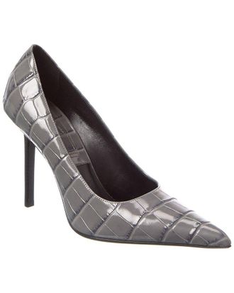 Michael Kors Winona Croc-Embossed Leather Pump