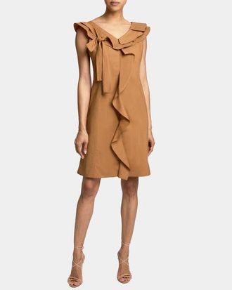 Santorelli Silvi Short Cap Sleeve Shift Dress in Coconut at Nordstrom, Size 4