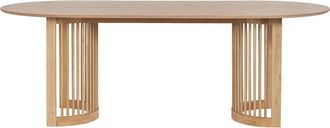 VENTE-UNIQUE.COM Mesa de comedor efecto madera color natural claro