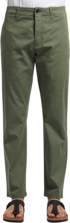 Department Five Reguliere Chino met Naadzak - Heren - Chinos - Groen - W33 - Katoen - Broeken