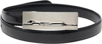 Cartier Pre-owned Belts, male, Black, Size: ONE SIZE Pre-owned Vintage Standard Belt