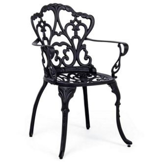 BIZZOTTO Bizzotto - Poltrona Victoria in alluminio da esterno per giardino e veranda h 89 cm -Antracite