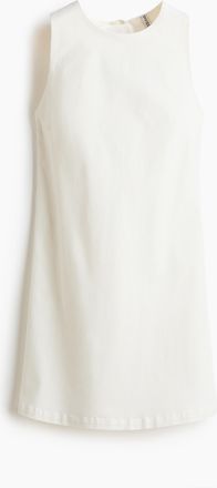 H&M R&uuml;ckenfreies Twillkleid - Cremefarben