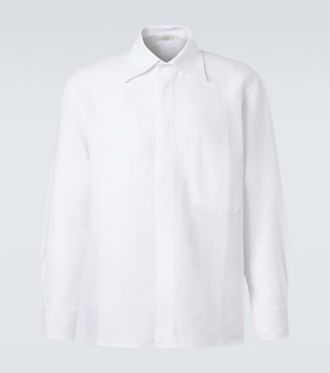 Saman Amel Giacca camicia in lino