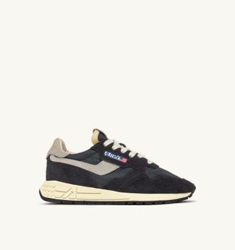 Autry SNEAKERS REELWIND LOW IN NYLON E SUEDE NERA