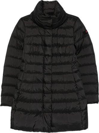 Peuterey Sobchak Long Down Jacket - Dames - Gewatteerde jassen - Zwart - M - Polyester - Jassen