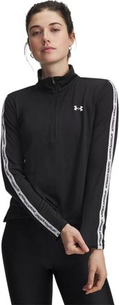 Under Armour Technische top met rits voor dames/dames (Zwart)