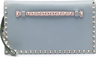 Valentino Pre-owned Valentino Nappa Watercolor Rockstud Wristlet Clutch Ladies 57HCC4A3WM9XUM5G