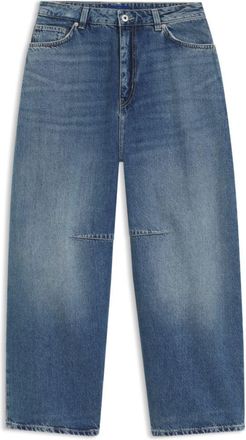 HUGO BOSS Barrel-leg mid-rise jeans in indigo