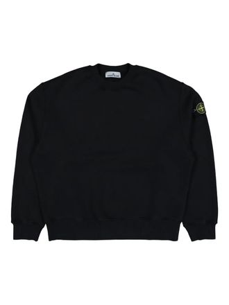 Stone Island Compass-badge crew-neck sweatshirt - men - Cotton - XXXL - Black