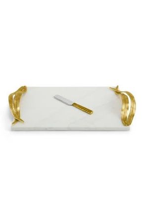 Michael Aram Palm Cheese Board & Knife in White at Nordstrom Rack