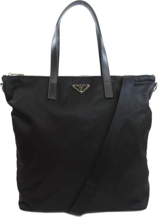 Prada Pattina Nylon Tote Bag