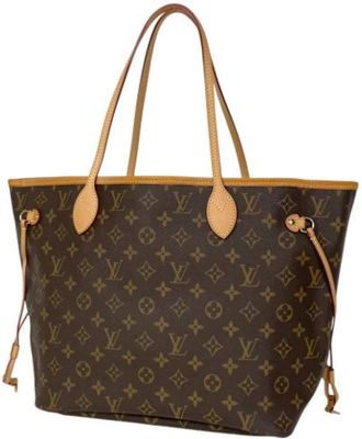 Louis Vuitton Tweedehands Canvas Louis Vuitton tassen - Dames - Vintage Shopper - Bruin - ONE Size - Vintage
