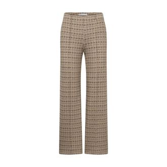 Raffaello Rossi Wijde broek - Dames - Broeken - Beige - Maat: M Katoen