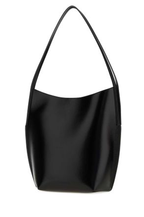 Jil Sander Leather Shoulder Bag - Black