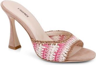 L'agence Moyes Slide Sandal in Pink Multi at Nordstrom, Size 8.5