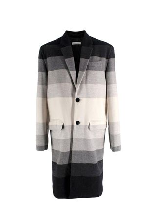 J.W.Anderson Gradient Striped Wool Coat Size M