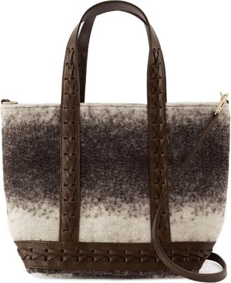 Vanessa Bruno Womens Wool Ombr&eacute; Tote Brown