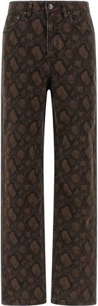 Rotate Animal Print Jeans