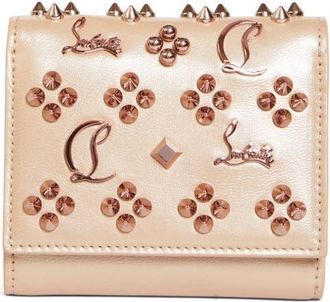 Christian Louboutin Paloma Loubinthesky Leather Wallet in Leche/Multi at Nordstrom