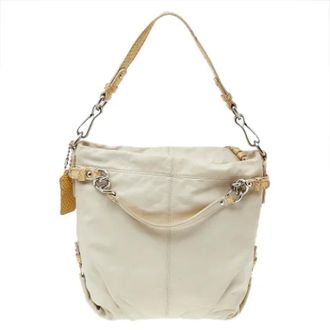 Coach Pre-owned Shoulder Bags, female, Beige, Size: ONE SIZE Pre-owned Leather handbags