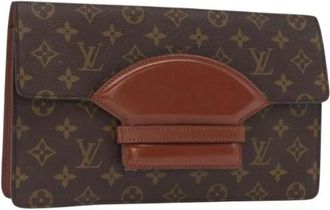 Louis Vuitton Pre-owned Clutches, female, Brown, Size: ONE SIZE Pre-owned Canvas Clutch