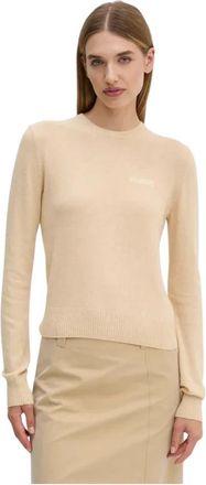 2nd Day Lance Sweater - Dames - Ronde hals truien - Beige - XS - Wol - Truien & Vesten