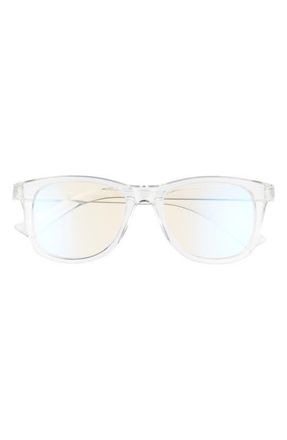 The Book Club Grime in Banishment 52mm Blue Light Blocking Reading Glasses in Clear at Nordstrom, Size +1.50
