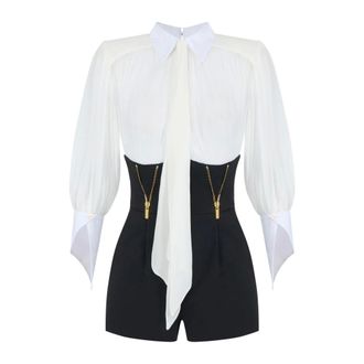 Elisabetta Franchi Dames, Jumpsuits & Playsuits, Zwart, Maat: XL