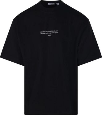 Off-white T-Shirts, male, Black, Size: S Statement S/S Skate T-Shirt