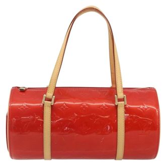 Louis Vuitton Bedford Monogram Vernis Red Patent_Leather Handbag (Pre-Owned)