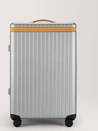 Carl Friedrik The Check-in Suitcase in Arctic Grey /Tan at Nordstrom