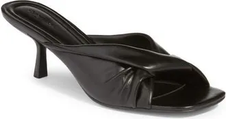 Open Edit Capri Faux Leather Kitten Heel in Black at Nordstrom, Size 8.5