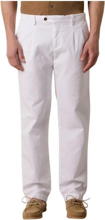 Brooks Brothers Double Pleat Broeken - Heren - Chinos - Wit - W30 - Katoen - Broeken