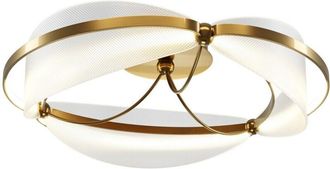 Maytoni Maytoni Breeze Lámpara de techo LED semiempotrada moderna integrada de latón, 3000 K, 2700 lm, pantalla acrílica